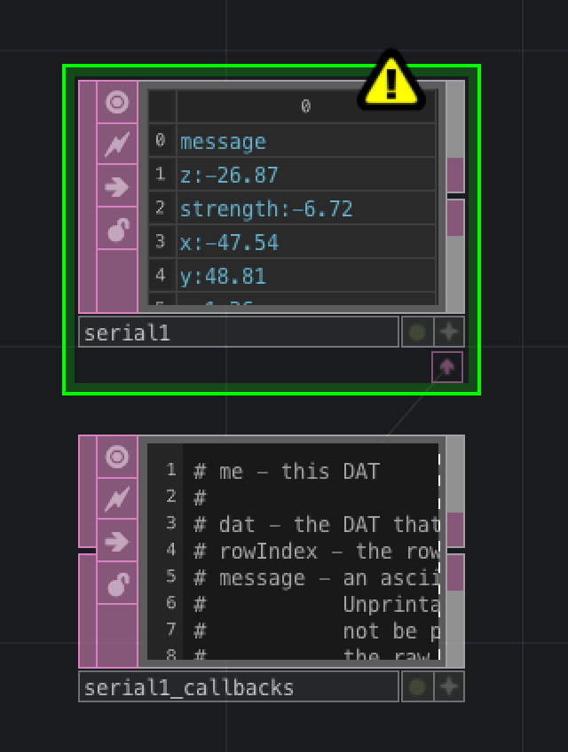 td serial setup